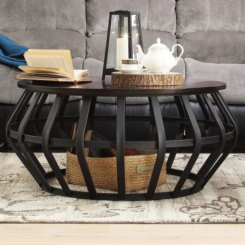 Round Coffee Tables With Steel Frames (Photo 1 of 21)