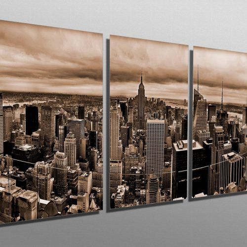 New York City Skyline Metal Wall Art (Photo 1 of 20)