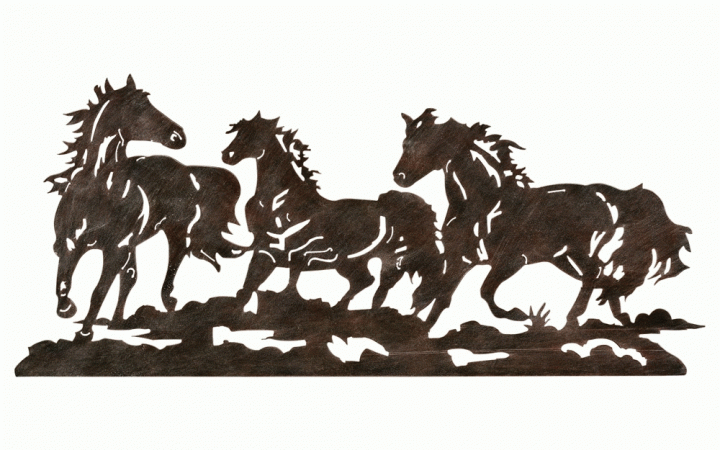 20 Inspirations Horses Metal Wall Art