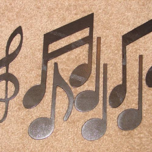 Metal Music Notes Wall Art (Photo 1 of 20)