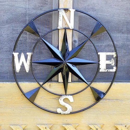 Outdoor Metal Wall Compass (Photo 13 of 20)