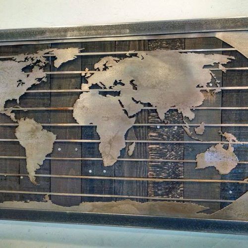 World Map Wood Wall Art (Photo 20 of 20)