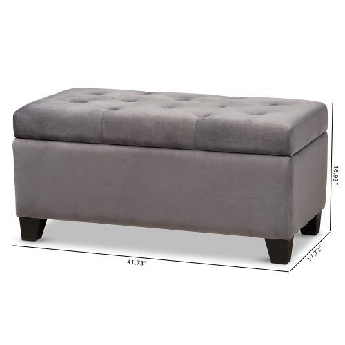 Tufted Fabric Ottomans (Photo 4 of 20)
