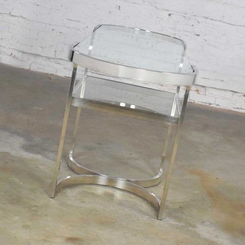 Polished Chrome Round Console Tables (Photo 9 of 20)