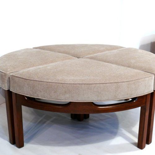 Natural Solid Cylinder Pouf Ottomans (Photo 11 of 20)