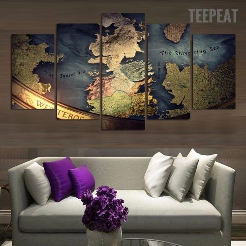 Maps Canvas Wall Art (Photo 13 of 15)