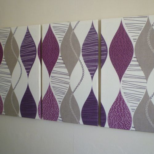 Purple Fabric Wall Art (Photo 3 of 15)