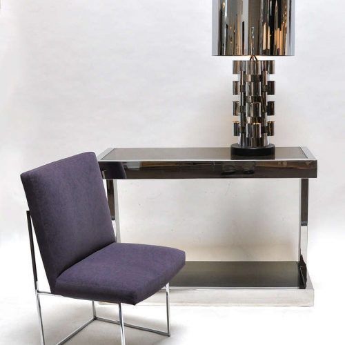 Polished Chrome Round Console Tables (Photo 16 of 20)