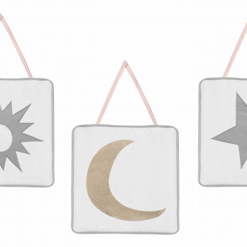 Blended Fabric Celestial Wall Hangings (Set Of 3) (Photo 13 of 20)