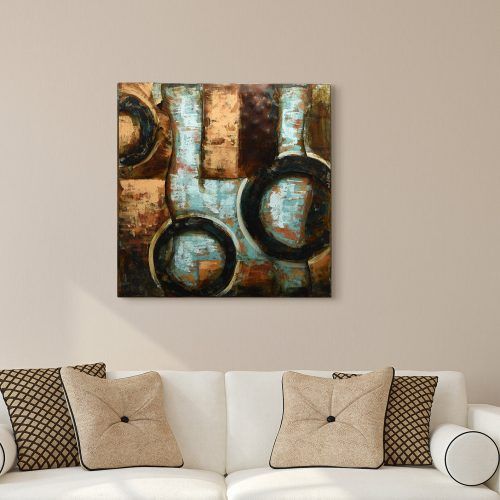 Mixed Media Iron Hand Painted Dimensional Wall Decor (Photo 1 of 20)