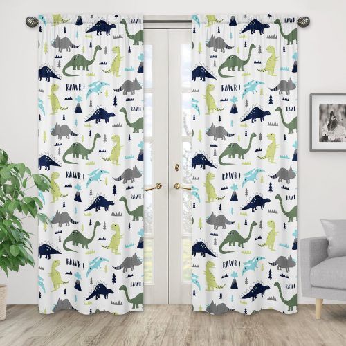Blended Fabric Mod Dinosaur 3 Piece Wall Hangings Set (Photo 4 of 20)