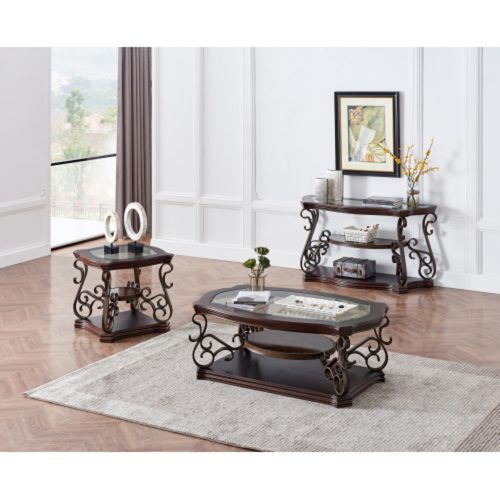 2-Piece Round Console Tables Set (Photo 1 of 20)