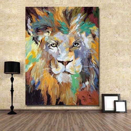 Abstract Lion Wall Art (Photo 10 of 20)