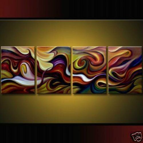 Modern Abstract Huge Oil Painting Wall Art (Photo 5 of 20)