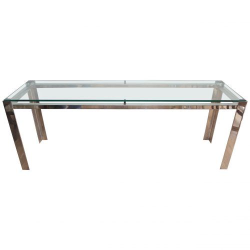 Geometric Glass Modern Console Tables (Photo 9 of 20)