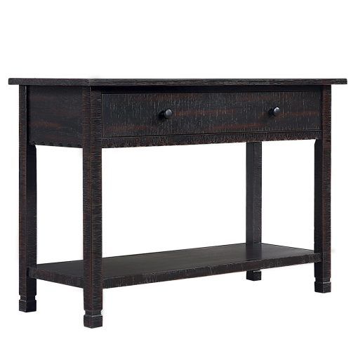 Swan Black Console Tables (Photo 16 of 20)