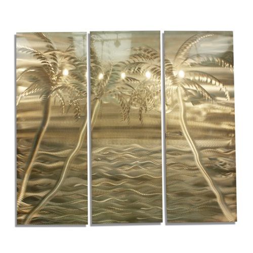 Abstract Metal Wall Art Painting (Photo 9 of 20)