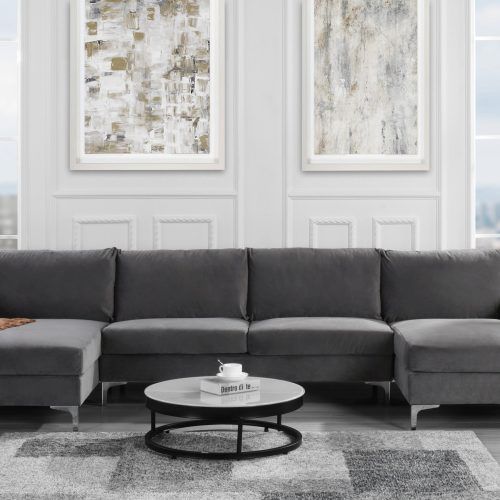 Modern U-Shape Sectional Sofas In Gray (Photo 1 of 20)