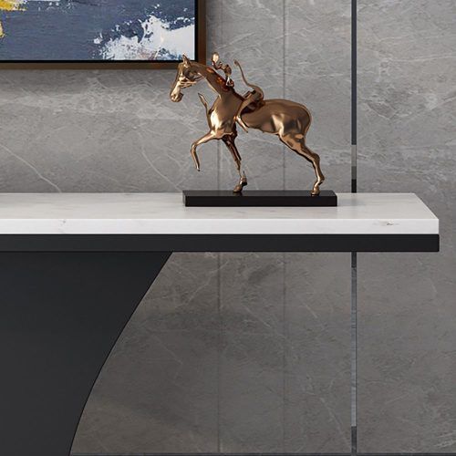 Black Metal And Marble Console Tables (Photo 4 of 20)