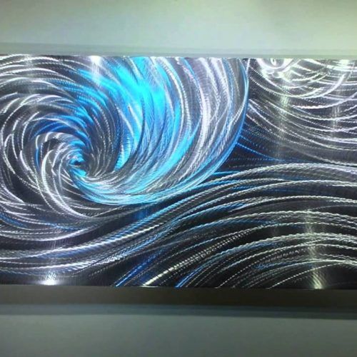 Abstract Aluminium Wall Art (Photo 1 of 20)