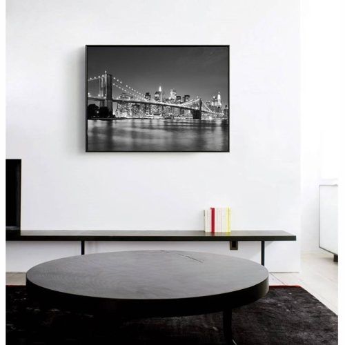 Black And White New York Canvas Wall Art (Photo 18 of 20)
