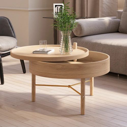 Rotating Wood Coffee Tables (Photo 2 of 20)
