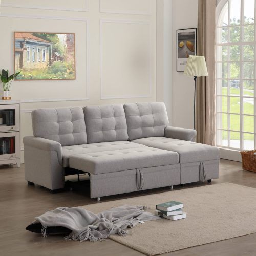 3 In 1 Gray Pull Out Sleeper Sofas (Photo 10 of 20)