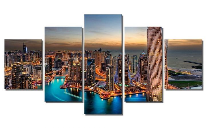 15 Inspirations Dubai Canvas Wall Art