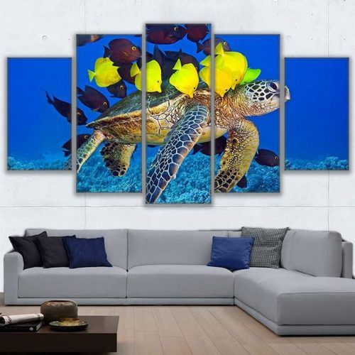 Sea Turtle Canvas Wall Art (Photo 18 of 20)