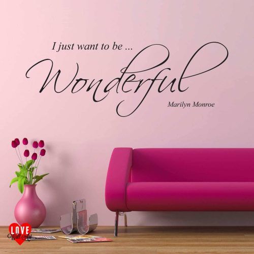 Marilyn Monroe Wall Art Quotes (Photo 13 of 25)