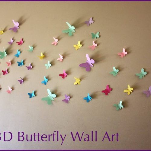 Diy 3D Wall Art Butterflies (Photo 3 of 20)