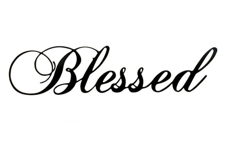 20 Inspirations Blessed Steel Wall Decor