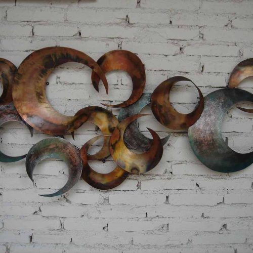 Contemporary Abstract Round Wall Decor (Photo 17 of 20)