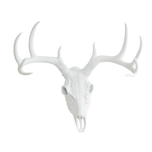 Large Deer Head Faux Taxidermy Wall Decor (Photo 19 of 20)