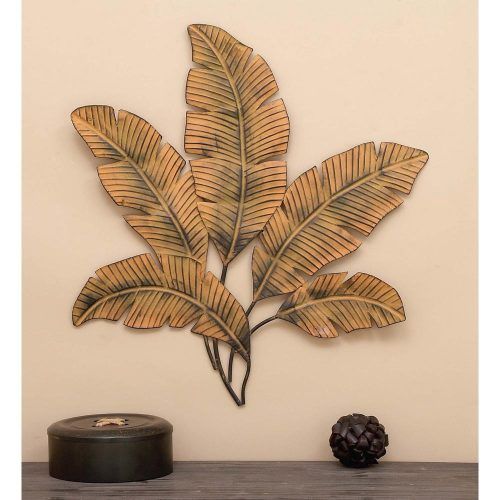 Leaves Metal Sculpture Wall Decor (Photo 9 of 20)