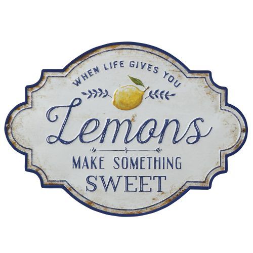Personalized Distressed Vintage-Look Kitchen Metal Sign Wall Decor (Photo 8 of 20)