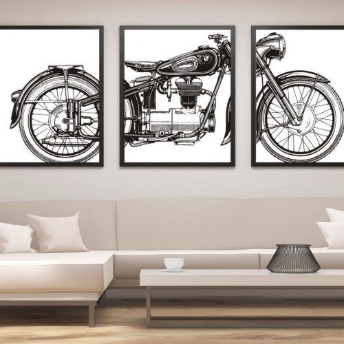 Motorcycle Wall Art (Photo 7 of 20)