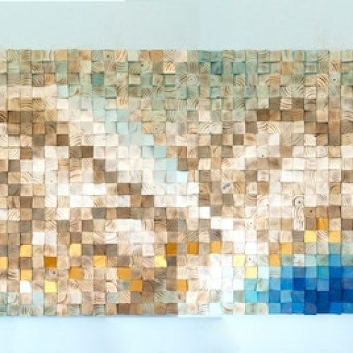 Gold And Teal Wood Wall Art (Photo 12 of 20)