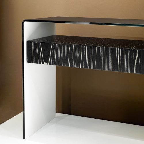 Geometric Glass Modern Console Tables (Photo 1 of 20)