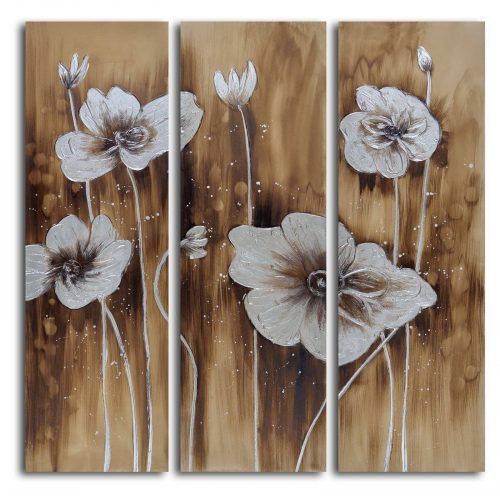 3 Piece Floral Canvas Wall Art (Photo 9 of 20)