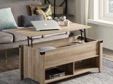 Coffee Tables with Open Storage Shelves