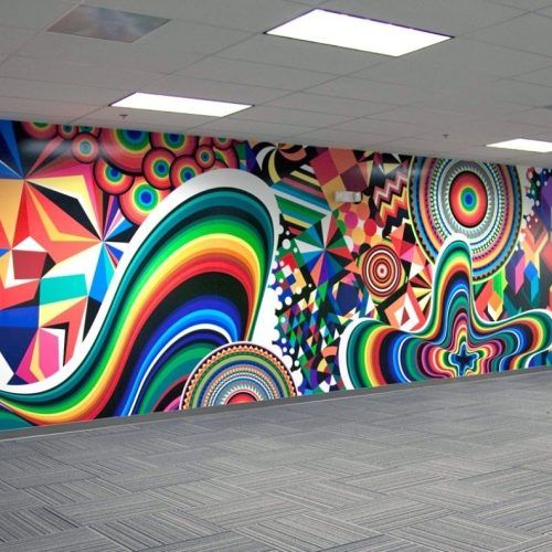 Abstract Art Wall Murals (Photo 2 of 20)