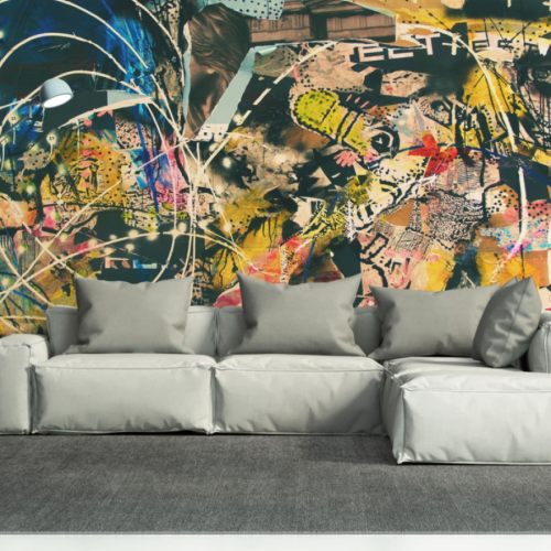 Abstract Art Wall Murals (Photo 14 of 20)