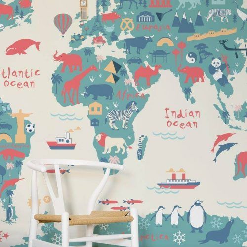 World Map Wall Art For Kids (Photo 5 of 20)