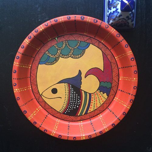 Ceramic Blue Fish Plate Wall Decor (Photo 9 of 20)
