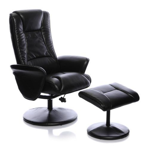 Black Faux Leather Swivel Recliners (Photo 2 of 20)