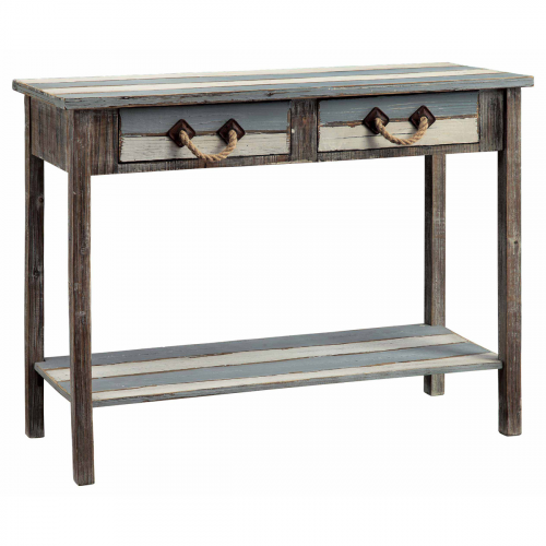 Square Weathered White Wood Console Tables (Photo 16 of 20)
