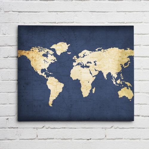 Maps Canvas Wall Art (Photo 11 of 15)