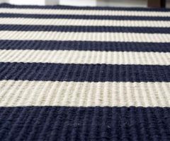 The 20 Best Collection of Navy Blue and White Striped Ottomans