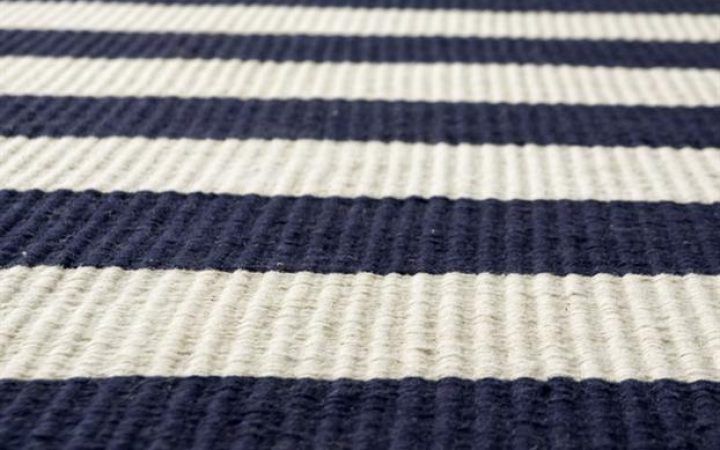 The 20 Best Collection of Navy Blue and White Striped Ottomans